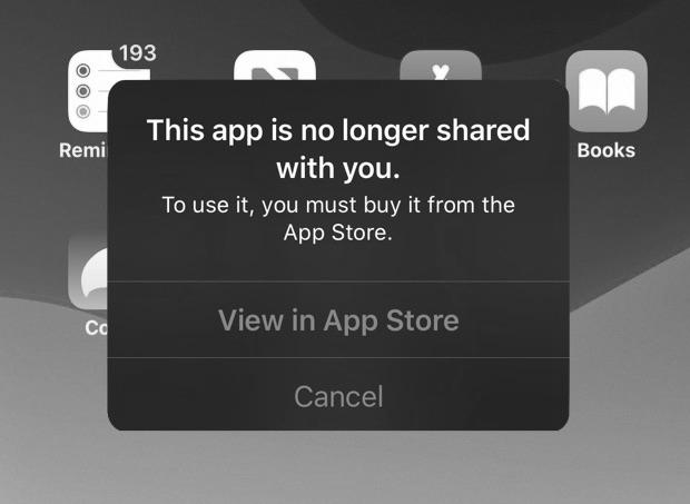 How to Resolve the “This App is No Longer Shared With You” Error on iPhone and iPad photo 2